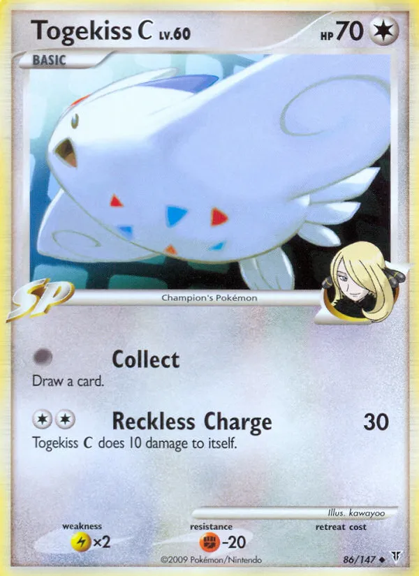 2009 Supreme Victors Togekiss C #086/147 Uncommon card image