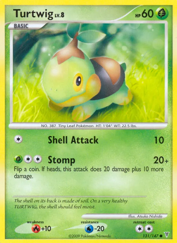 2009 Supreme Victors Turtwig #131/147 Common card image