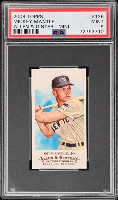 2009 Topps Allen & Ginter Mickey Mantle Mini #136 card image