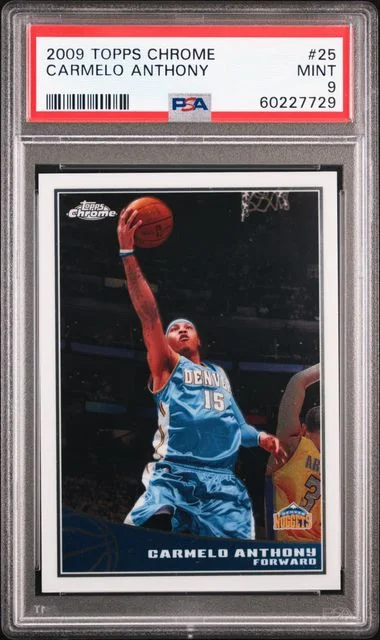 2009 Topps Chrome Carmelo Anthony #25 card image