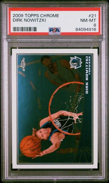 2009 Topps Chrome Dirk Nowitzki #21 card image