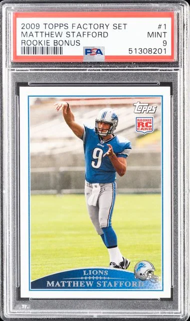 2009 Topps Factory Set Matthew Stafford Bonus #1 card image