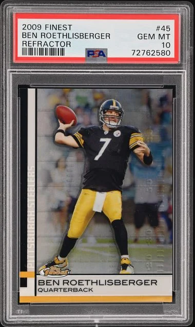 2009 Topps Finest Ben Roethlisberger Refractor #45 card image