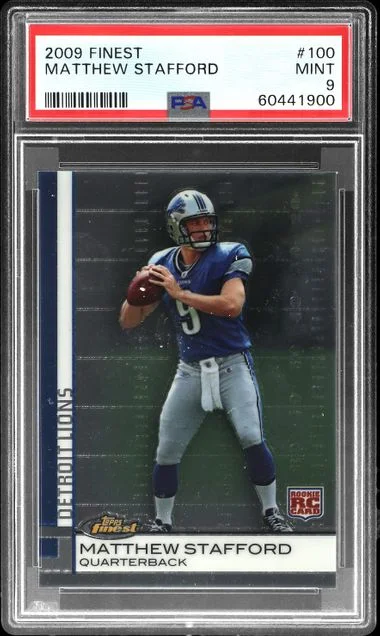 2009 Topps Finest Matthew Stafford #100 card image