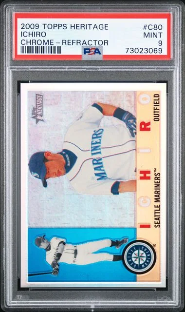 2009 Topps Heritage Chrome Ichiro Refractor #C80 card image