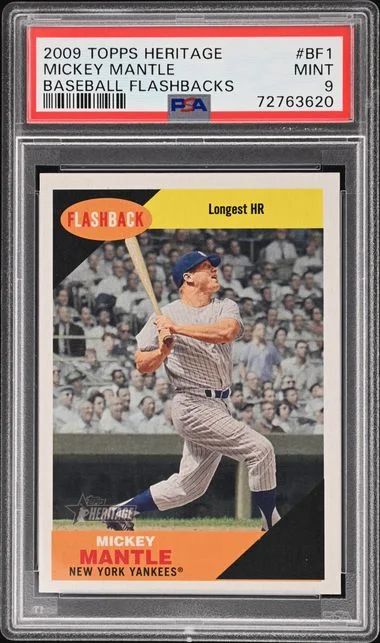 2009 Topps Heritage Mickey Mantle Baseball Flashbacks #BF1 card image