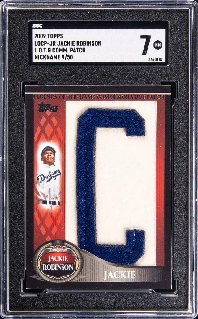 2009 Topps Jackie Robinson Legends of the Game Commemorative Patch Nickname #LGCP-JR card image