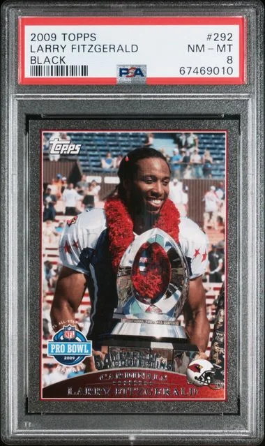 2009 Topps Larry Fitzgerald Black #292 card image