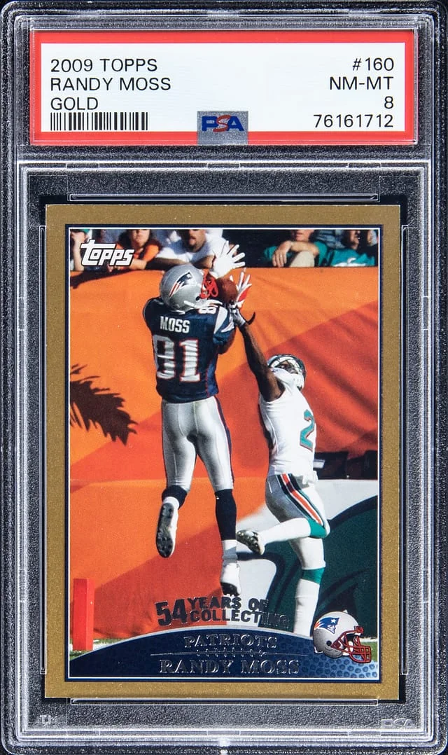 2009 Topps Randy Moss Gold #160 card image