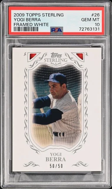 2009 Topps Sterling Yogi Berra Framed White #26 card image