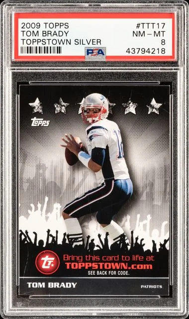 2009 Topps Tom Brady Toppstown Silver #TTT17 card image