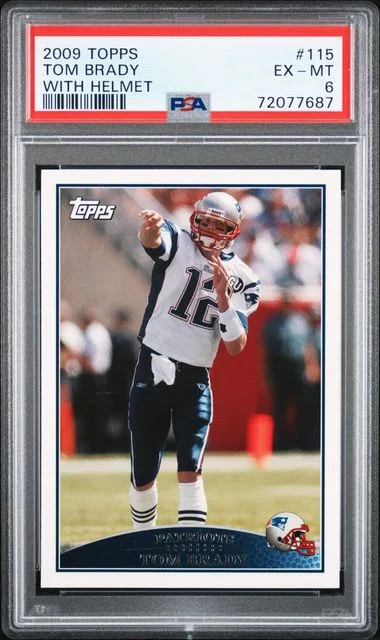 2009 Topps Tom Brady, With Helmet #115 card image