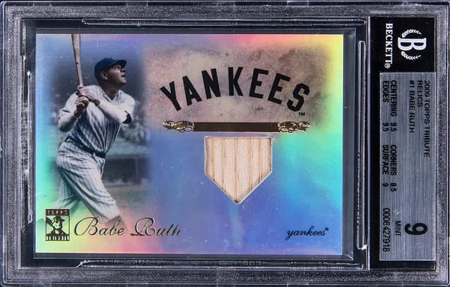 2009 Topps Tribute Babe Ruth Relics #1 card image