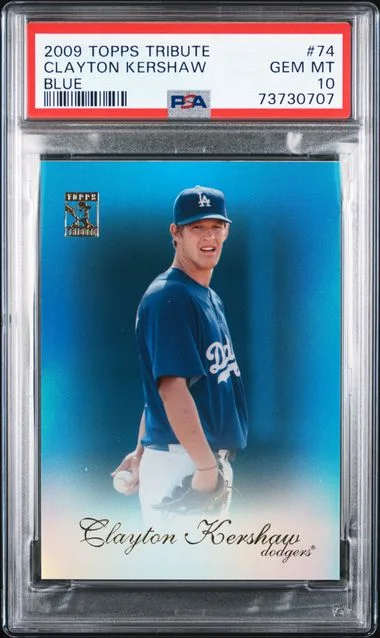 2009 Topps Tribute Clayton Kershaw Blue #74 card image
