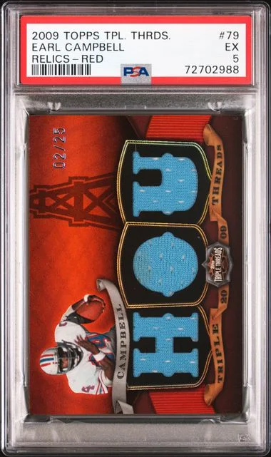 2009 Topps Triple Threads Earl Campbell Relics Red #79 card image