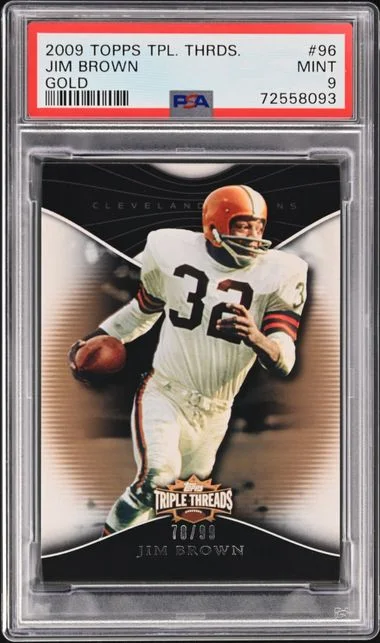 2009 Topps Triple Threads Jim Brown Gold #96 card image