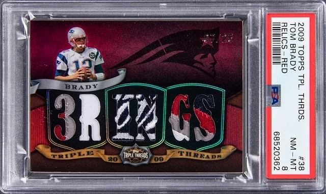 2009 Topps Triple Threads Tom Brady Relics Red #TTR-38 card image