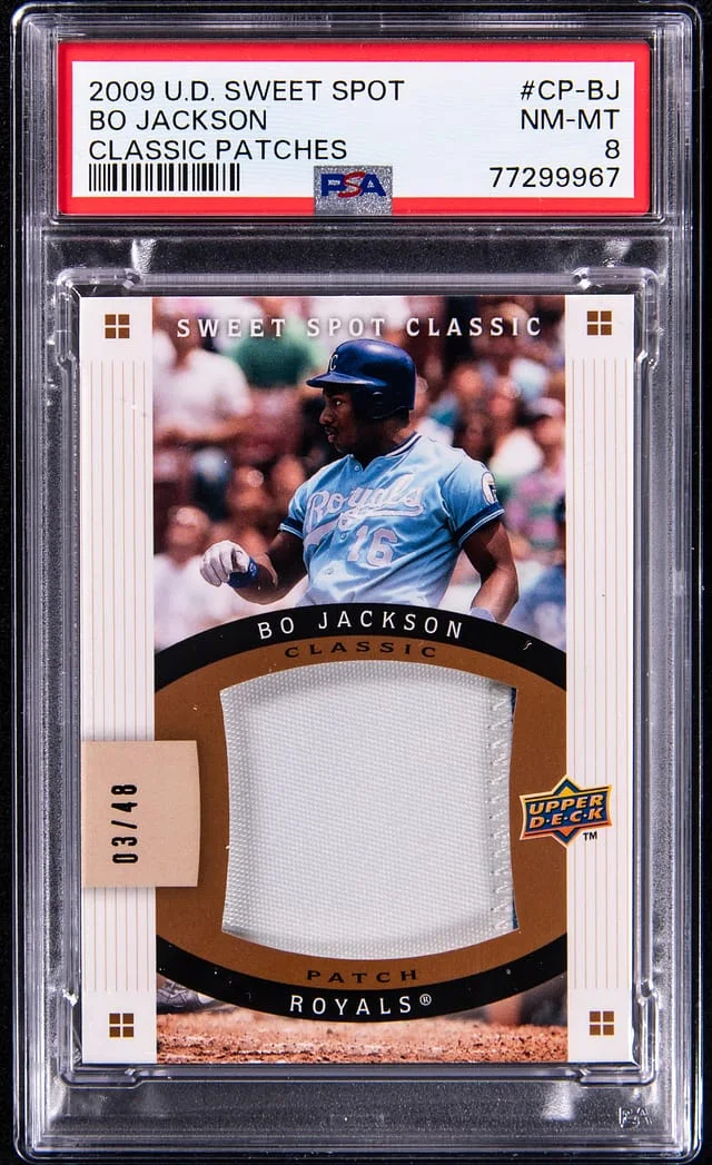 2009 U.D Sweet Spot Classic Patches Bo Jackson #CP-BJ card image