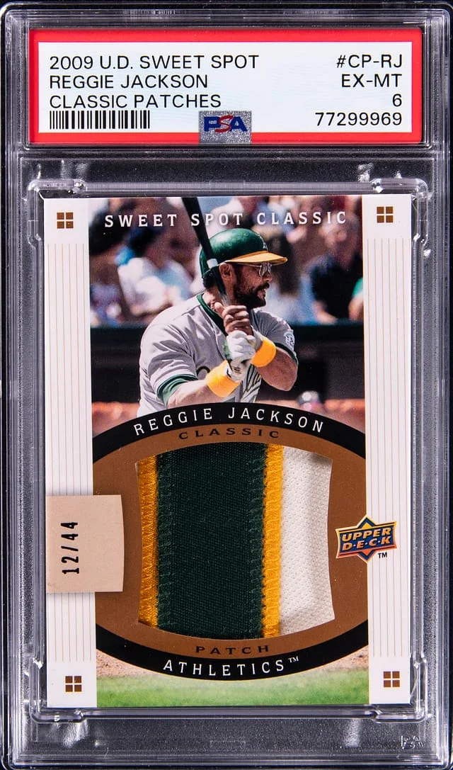 2009 U.D Sweet Spot Classic Patches Reggie Jackson #CP-RJ card image