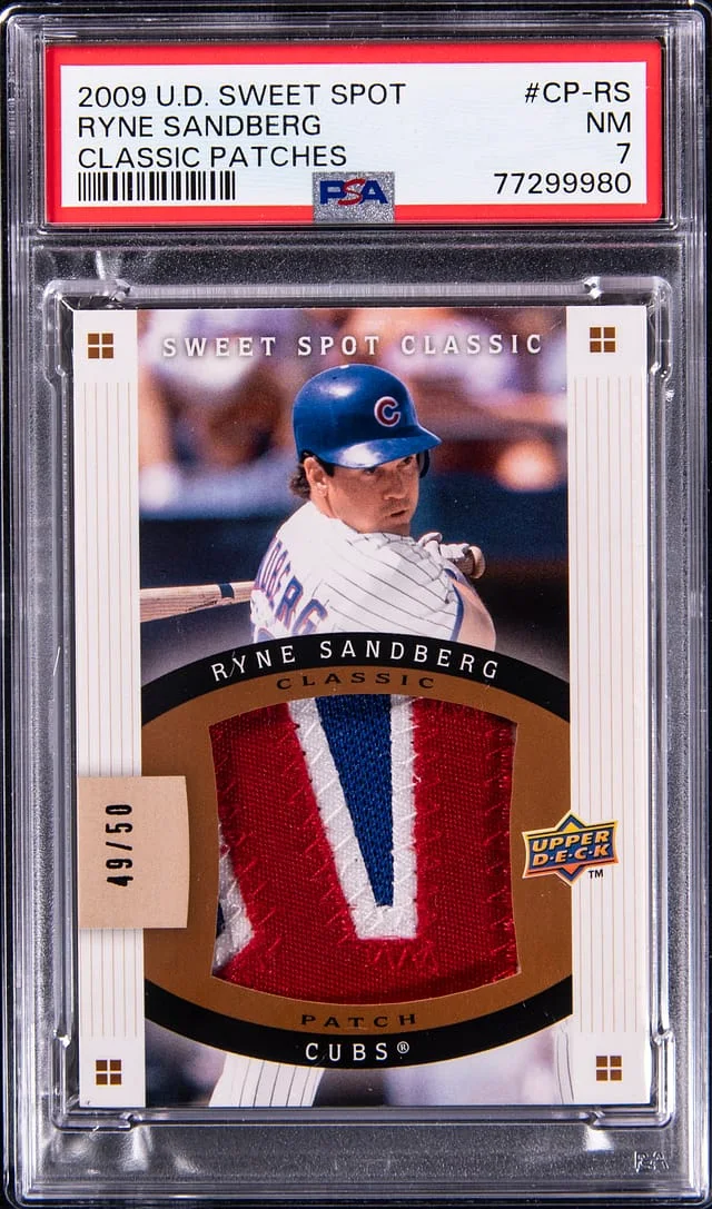 2009 U.D Sweet Spot Classic Patches Ryne Sandberg #CP-RS card image