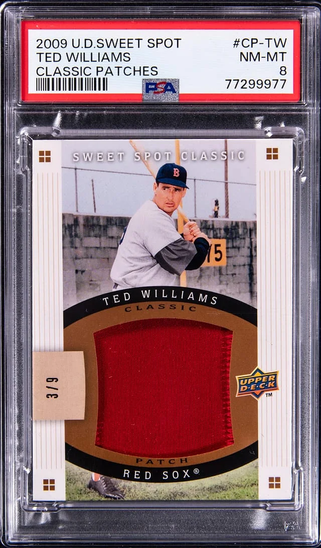 2009 U.D Sweet Spot Classic Patches Ted Williams #CP-TW card image