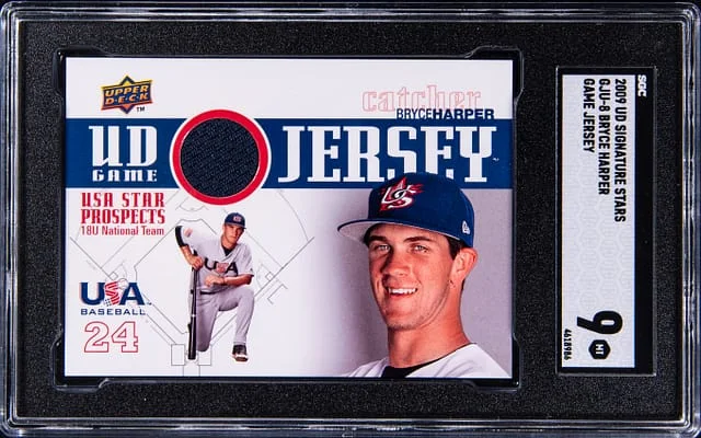 2009 Upper Deck Bryce Harper Signature Stars Game Jersey #GJU-8 card image