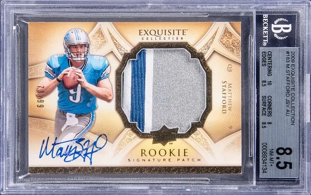 2009 Upper Deck Exquisite Collection Matthew Stafford #183 card image