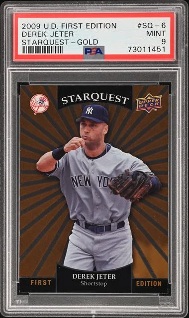 2009 Upper Deck First Edition Derek Jeter Starquest Gold #SQ-6 card image