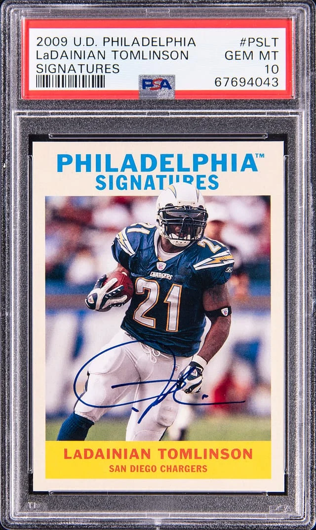 2009 Upper Deck LaDainian Tomlinson Philadelphia Signatures #PS-LT card image