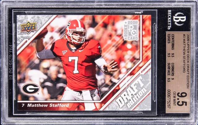 2009 Upper Deck Matthew Stafford #3 card image