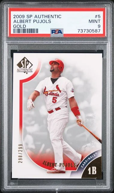 2009 Upper Deck SP Authentic Albert Pujols Gold #5 card image