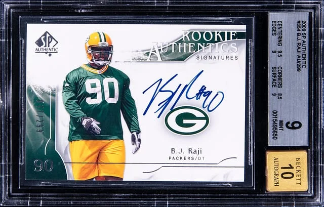 2009 Upper Deck SP Authentic B.J. Raji #354 card image