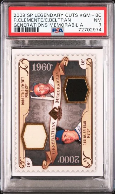 2009 Upper Deck SP Legendary Cuts Carlos Beltran/Roberto Clemente Game-Used Generations Memorabilia #GM-BC card image