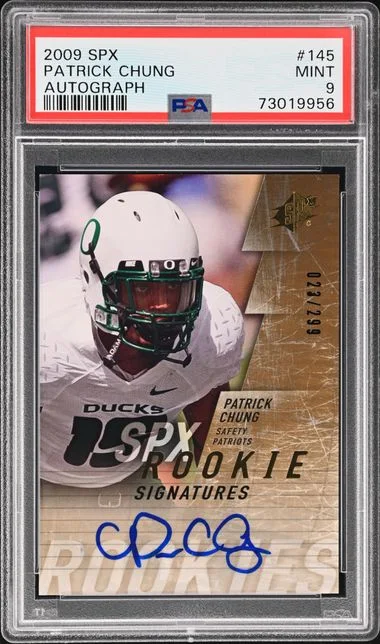 2009 Upper Deck SPx Patrick Chung Autograph #145 card image