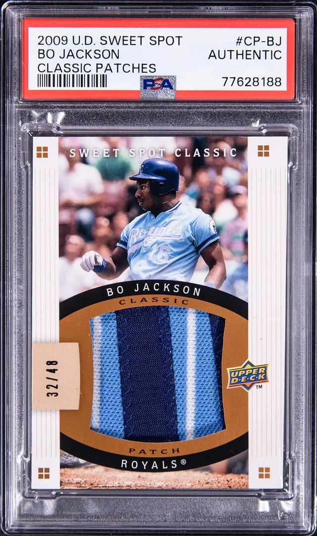 2009 Upper Deck Sweet Spot Classic Bo Jackson Patch #CP-BJ card image