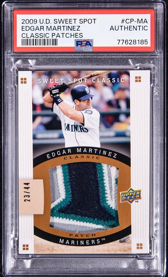 2009 Upper Deck Sweet Spot Classic Edgar Martinez Patch #CP-MA card image