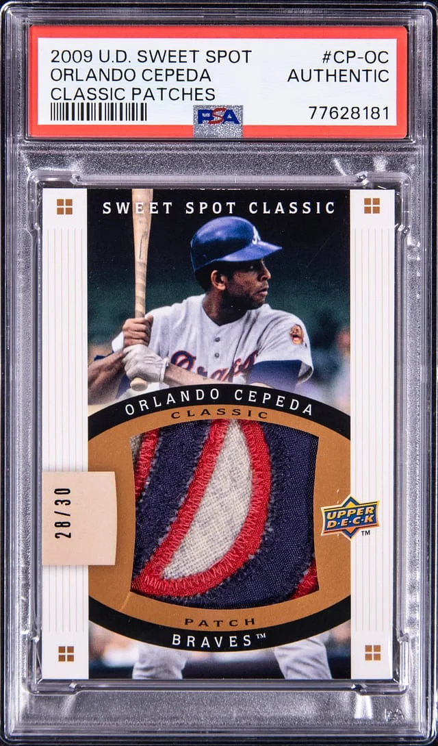 2009 Upper Deck Sweet Spot Classic Orlando Cepeda Patch #CP-OC card image