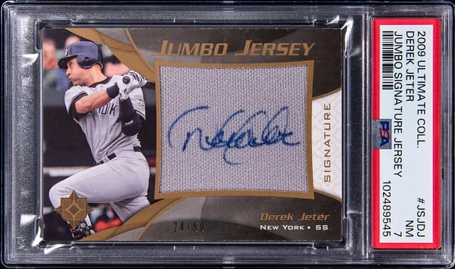 2009 Upper Deck Ultimate Collection Derek Jeter Jumbo Signature Jersey #JSJ-DJ card image