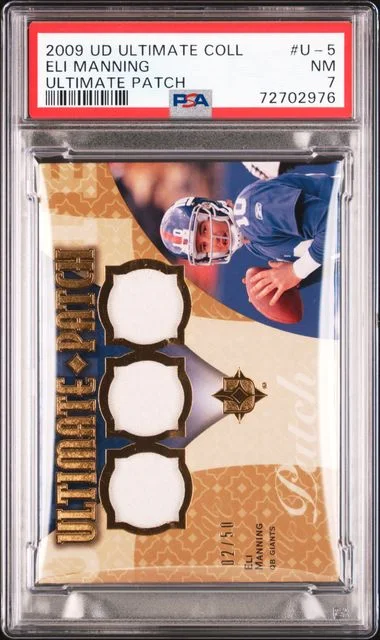 2009 Upper Deck Ultimate Collection Eli Manning Game-Used Ultimate Patch #U-5 card image