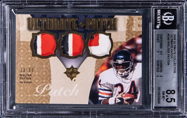 2009 Upper Deck Ultimate Collection Walter Payton Ultimate Patch #U-40 card image