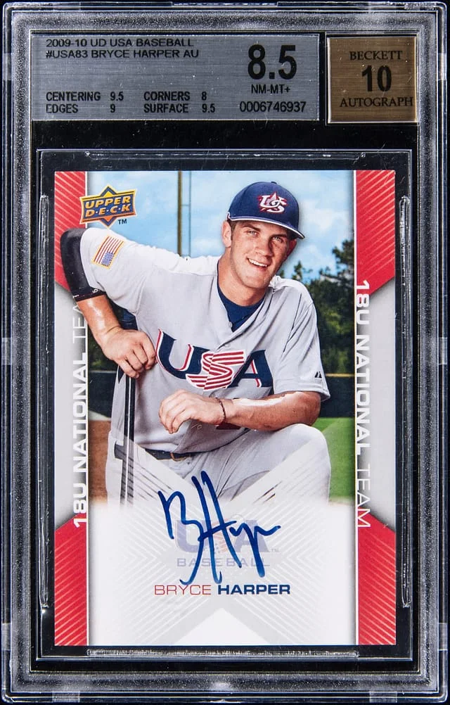 2009 Upper Deck USA Baseball Bryce Harper Autograph #USA-83 card image