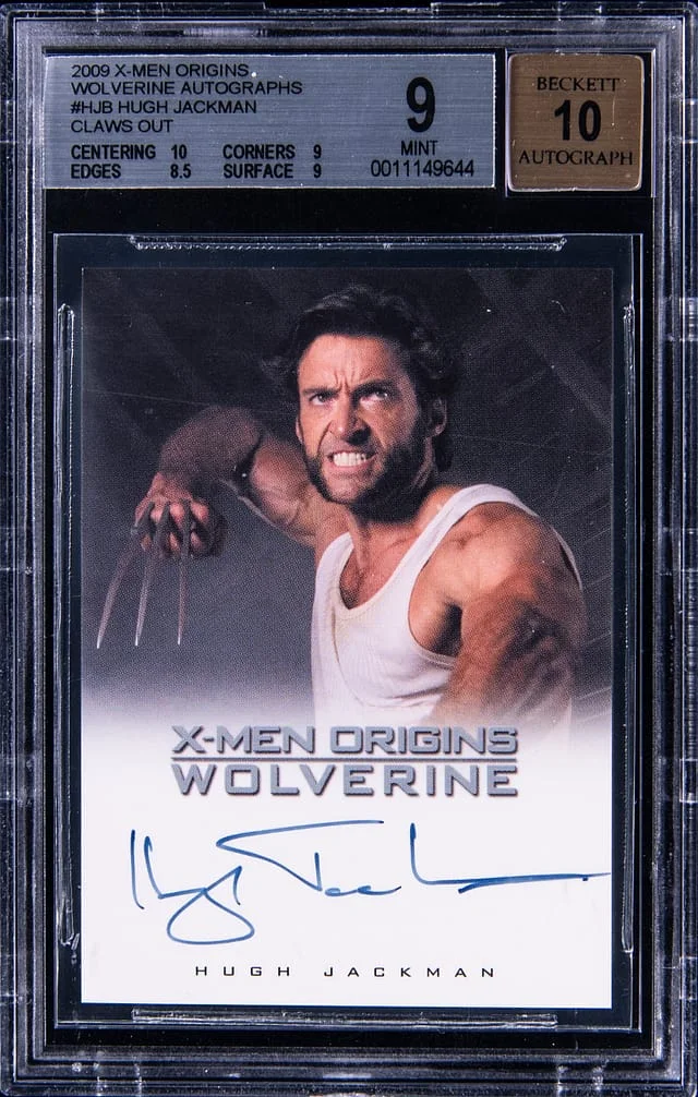 2009 X-Men Origins Wolverine Autograph Claws Out Hugh Jackman #HJB card image