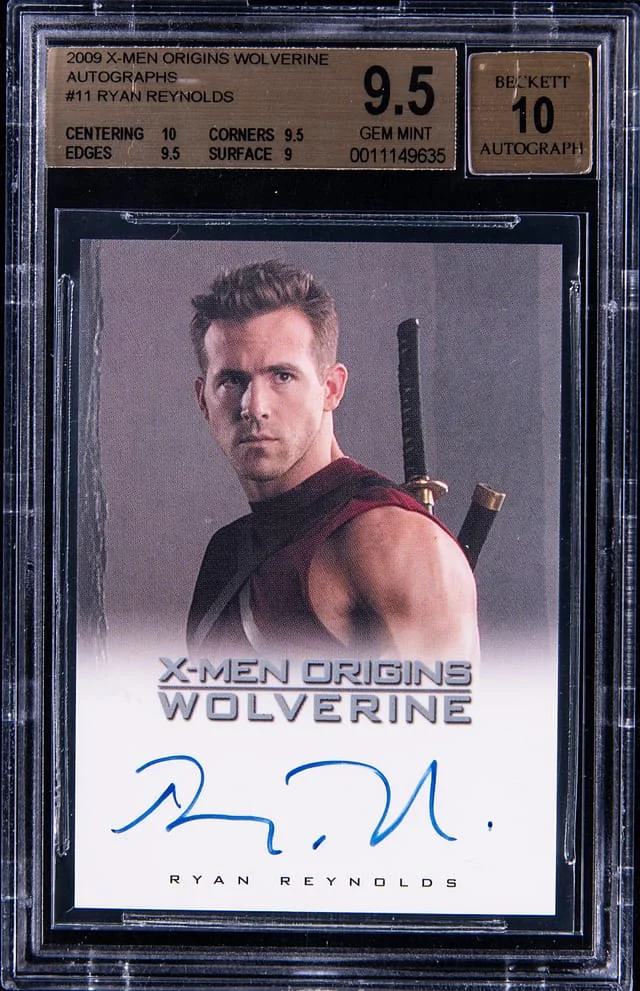 2009 X-Men Origins Wolverine Autographs Ryan Reynolds #11 card image