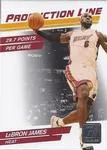 2010-11 Donruss Lebron James Production Line #2 card image