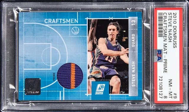 2010-11 Donruss Steve Nash Craftsmen Material - Prime #9 card image