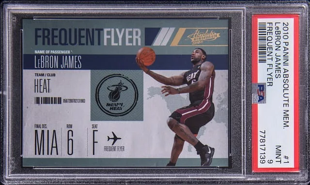 2010-11 Panini Absolute LeBron James Memorabilia Frequent Flyers #1 card image