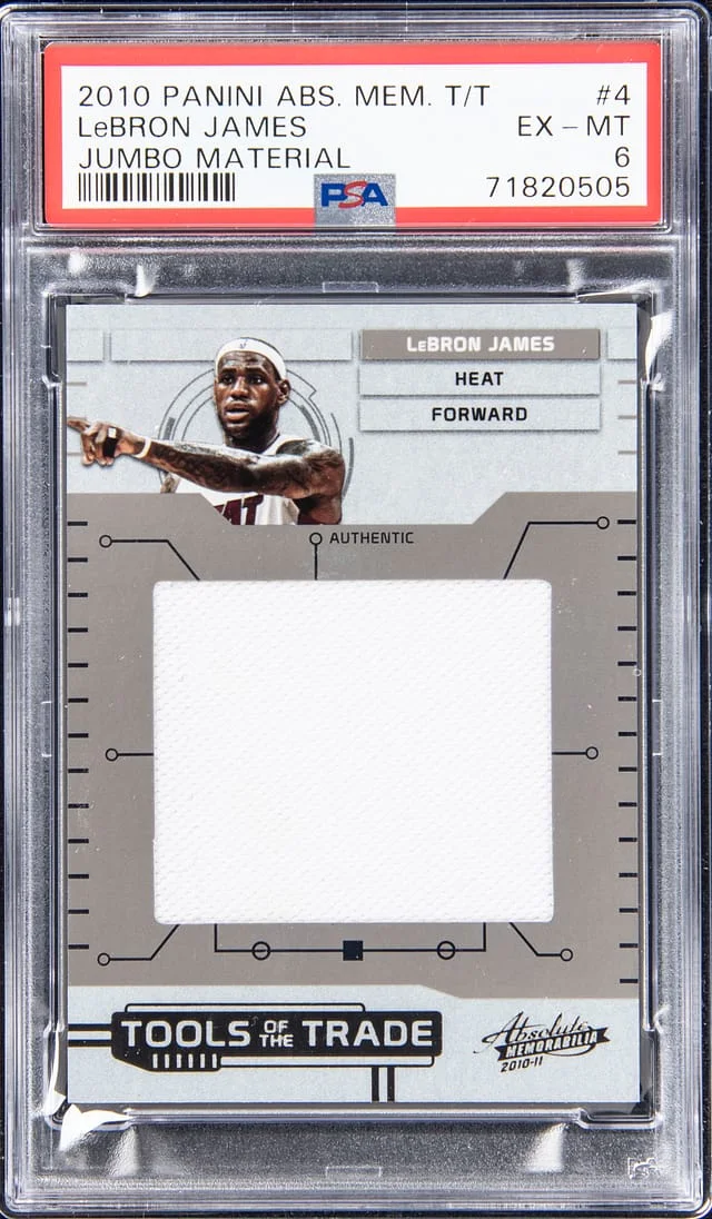 2010-11 Panini Absolute LeBron James Memorabilia Tools Of The Trade Jumbo Material #4 card image