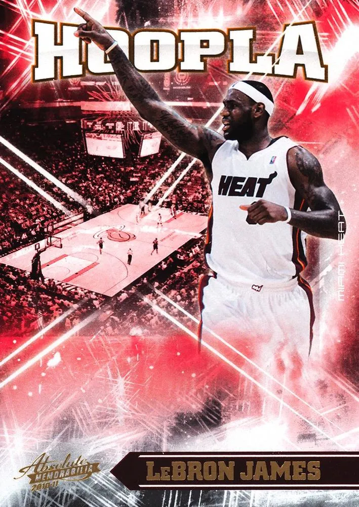 2010-11 Panini Absolute Memorabilia Lebron James Hoopla #15 card image
