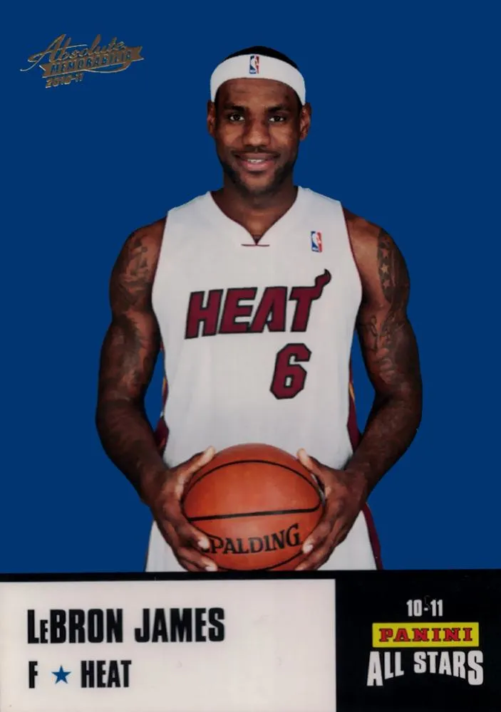 2010-11 Panini Absolute Memorabilia Lebron James Panini All Stars Rack Pack #4 card image