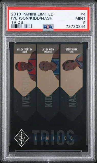 2010-11 Panini Allen Iverson/Jason Kidd/Steve Nash Limited Trios #4 card image